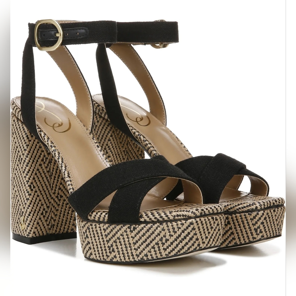 SAM EDELMAN STRAPPY DRESSY SLINGBACK SANDALS  8-8.5